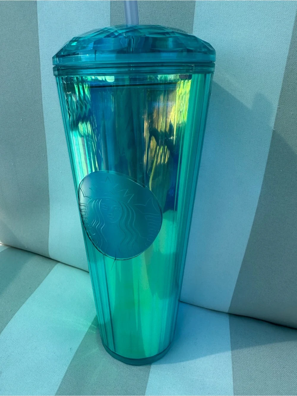 Starbucks Teal iridescent tumbler